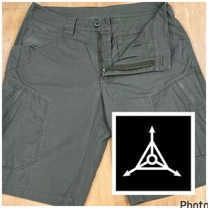 Triple Aught Design Cargo Shorts Men 32x10 Classic Fit Cotton Ripstop Green